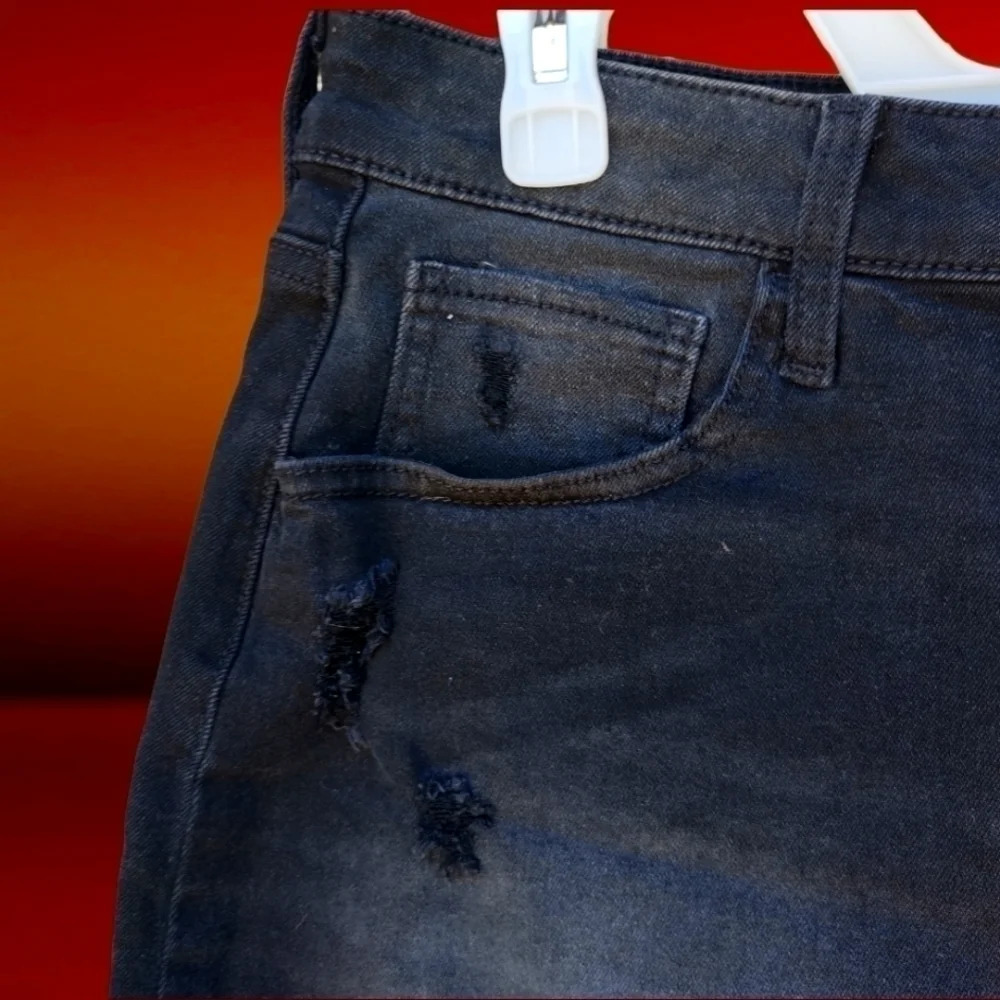 So Black Jean Mini Skirt. Size 17/33W, Fits Like An XL C50 - Picture 8 of 14